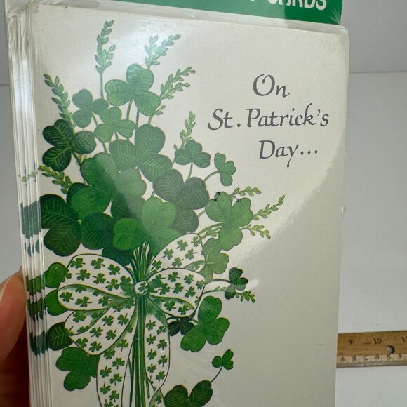Sealed Vtg Saint St Patricks Pattys Day Greeting Cards w Envelopes Holiday Retro - Picture 7 of 11